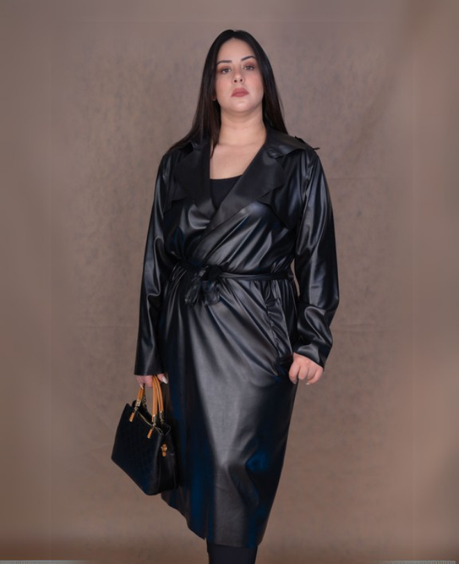 Trench-coat Similicuir